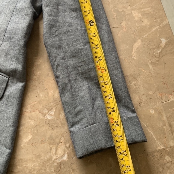 J Crew Blue Blazer Size 2 linen blend - Picture 10 of 13